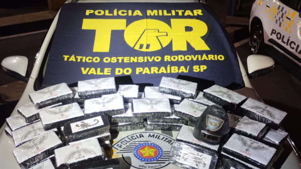 Polícia Rodoviária apreende drogas avaliadas em R$ 7 milhões em São José dos Campos/SP